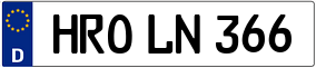 Trailer License Plate